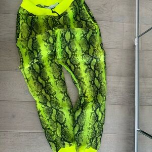 Off white jogger silk pants